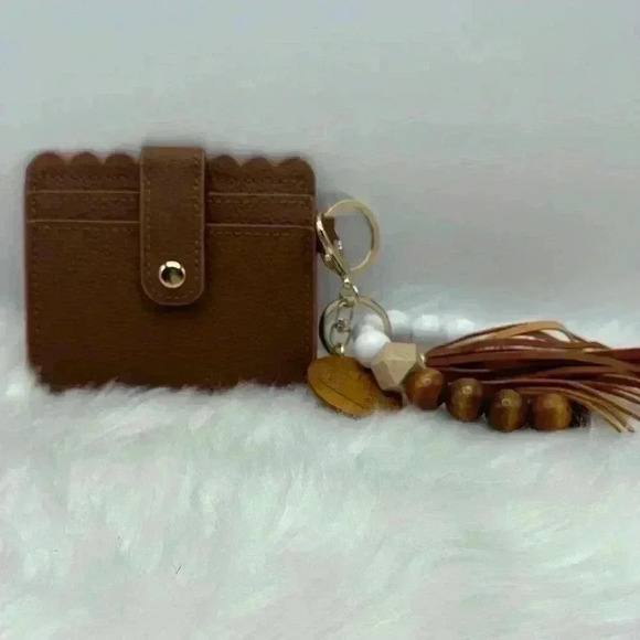 Wristlet Card Wallet Bracelet with Mama Keychain - Picture 6 of 6